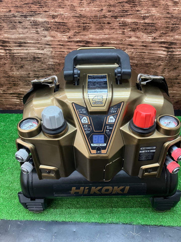 HiKOKI(旧 日立工機) 高圧/一般圧対応 エアコンプレッサー EC1245H3(TN)BG ブラック＆ゴールド(限定色) セキュリティ機能無し【川越店】