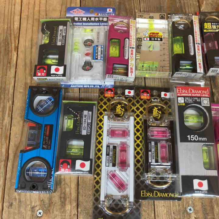 【未使用品】水平器 磁石モデル マグネット付き 20個セット まとめ売り エビスダイヤモンド KOD シンワ等【所沢店】