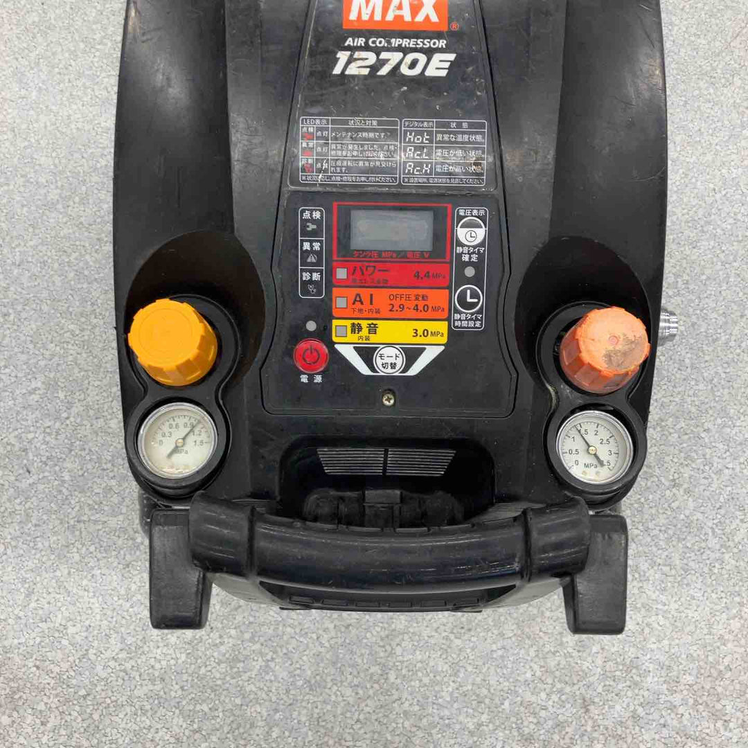 ★マックス(MAX) エアコンプレッサー AK-HL1270E_ブラック 保証なし【八潮店】