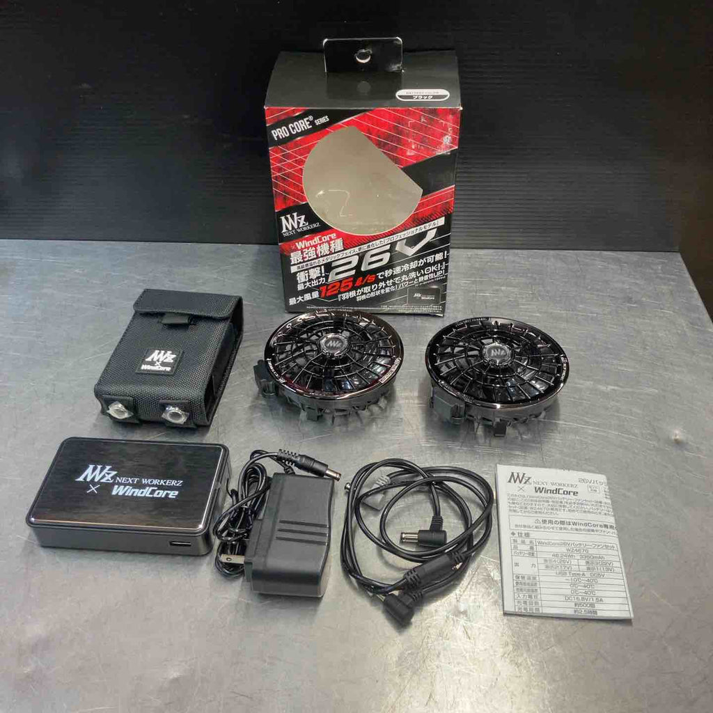 中古美品】 WindCore(ウィンドコア) 26Vバッテリー・ファン