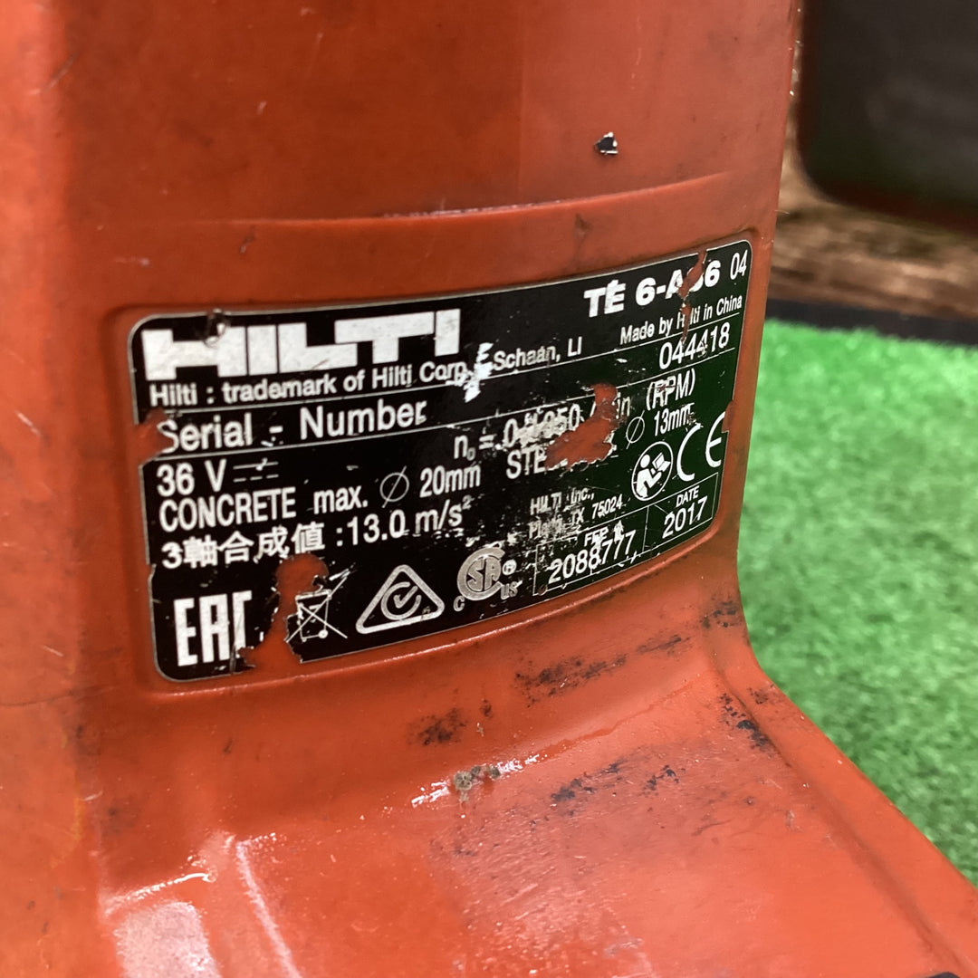 〇ヒルティ(HILTI)  コードレスハンマドリル TE6-A36 DRS【川越店】