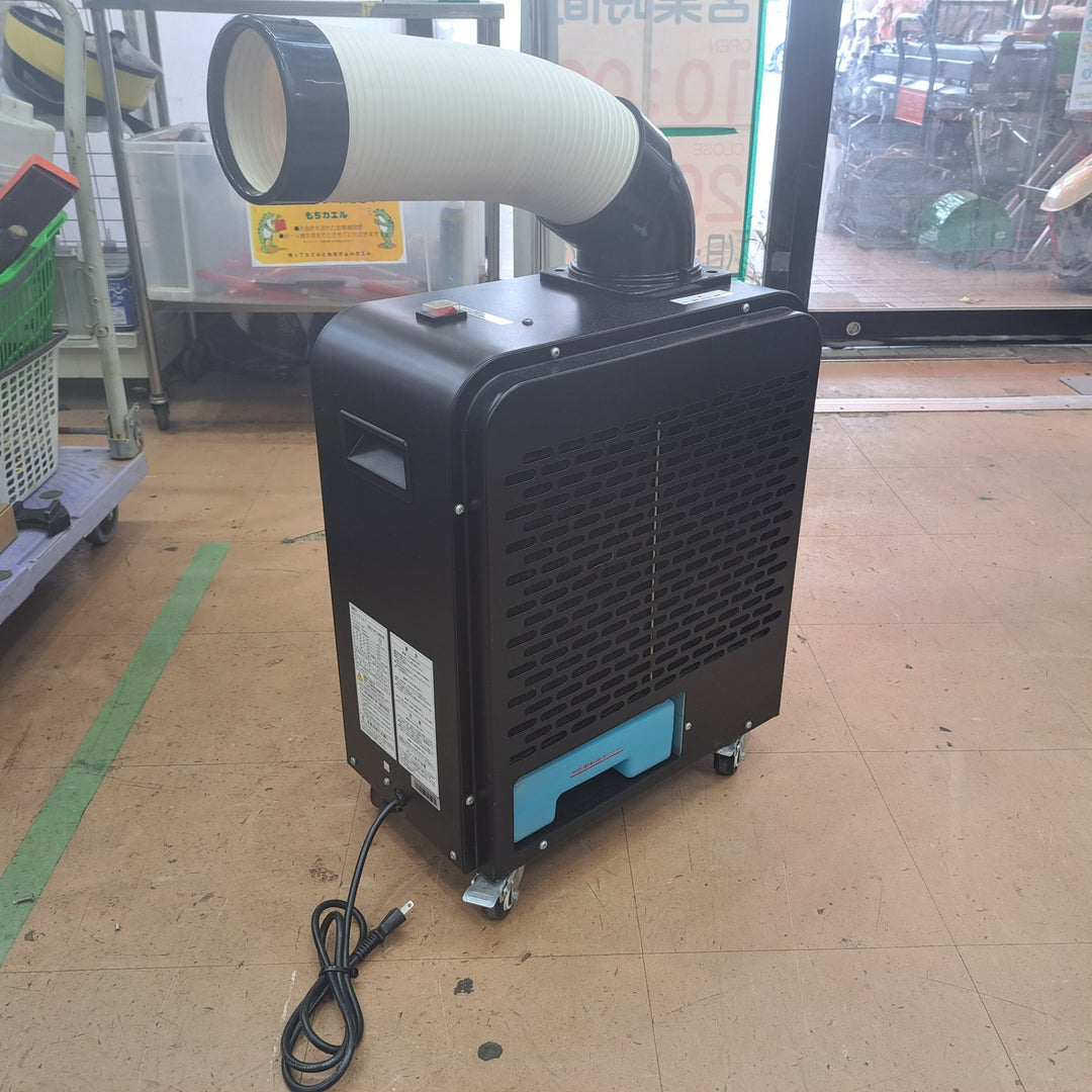 【店頭受取り限定】広電 スポットクーラー 小型 ブラック 板金ボディ 持ち運び簡単 防塵スイッチ 前面エアフィルタ付 KES181SMAB【草加店】