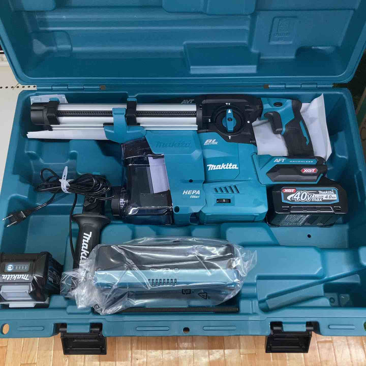 送料無料【未使用品】マキタ(makita) コードレスハンマドリル HR008GRMXV 40V フルセット 集じんシステム付き【柏店】