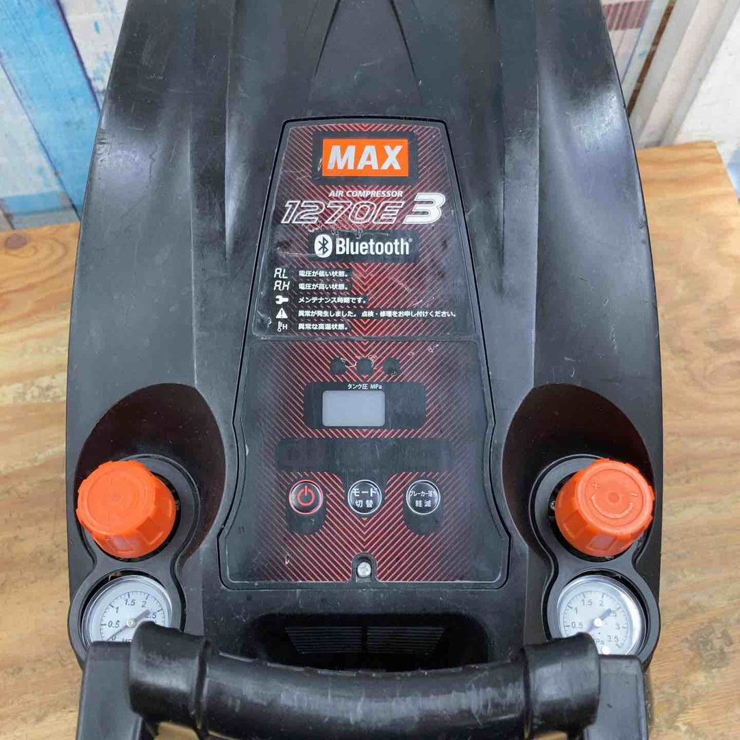 【中古品】★マックス(MAX) エアコンプレッサー AK-HH1270E3(27L) 高圧×高圧4口モデル【柏店】