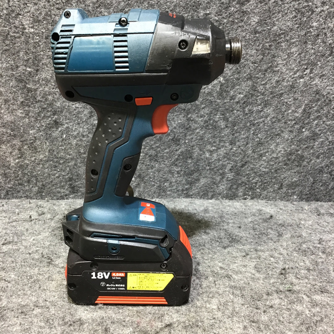 【中古品】Bosch Professional(ボッシュ) 18V コードレスインパクトドライバー GDR18V-EC6 本体+バッテリー【桶川店】