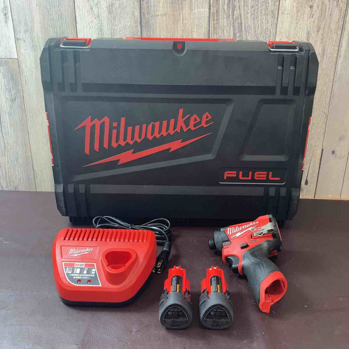 【中古品】 ミルウォーキーツール(Milwaukee) 12V M12 FUEL インパクトドライバー ケース付き M12 FID2-0X JP 【東大和店】