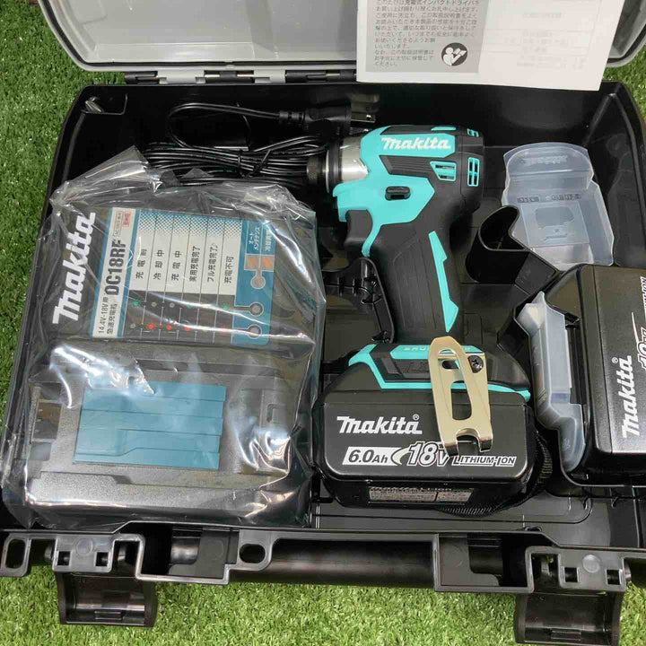 ★マキタ(makita) 18Vコードレスインパクトドライバ TD173DGXTB ターコイズブルー【川崎店】