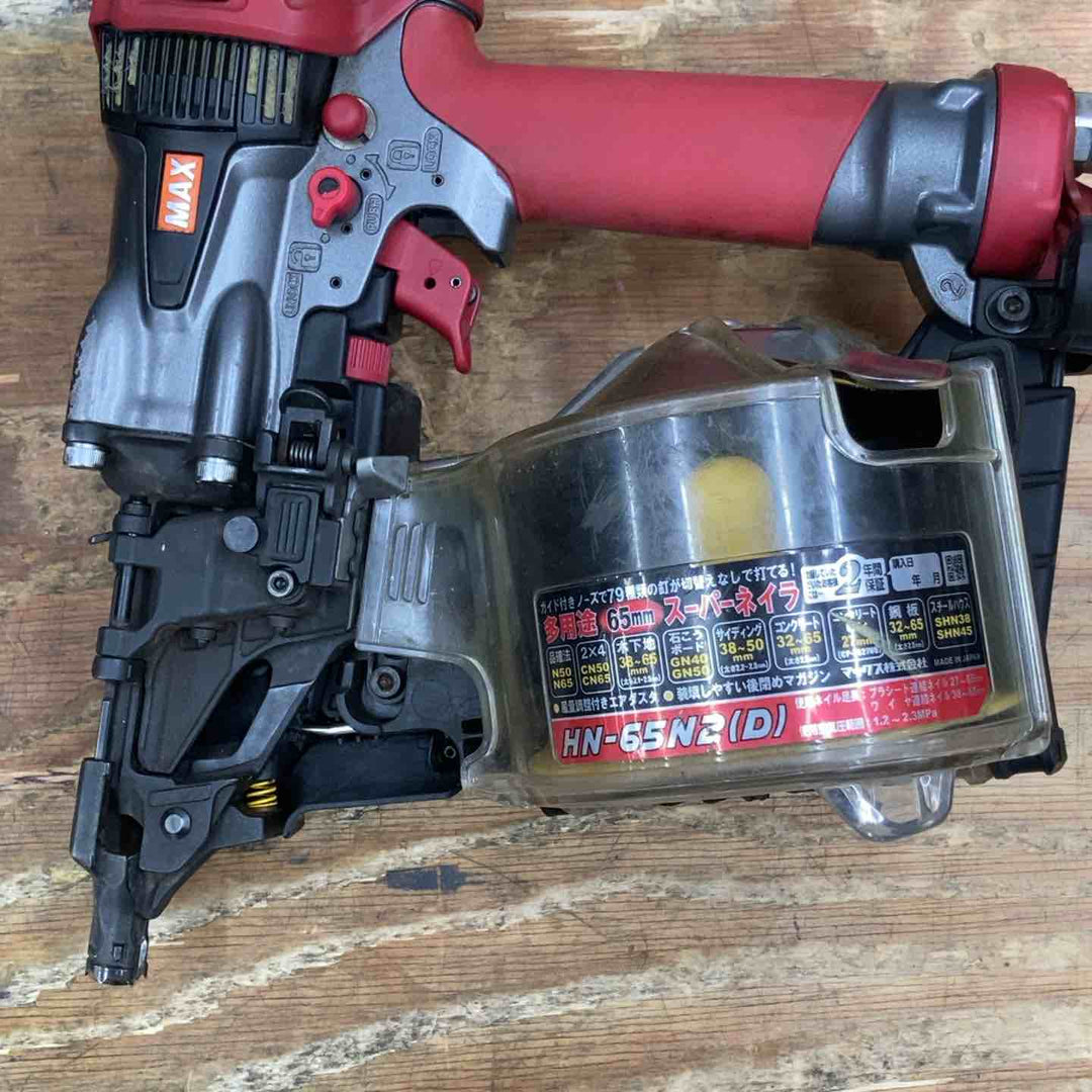 【中古品】★マックス(MAX) 高圧 エア釘打ち機 HN-65N2(D) 65mm【柏店】
