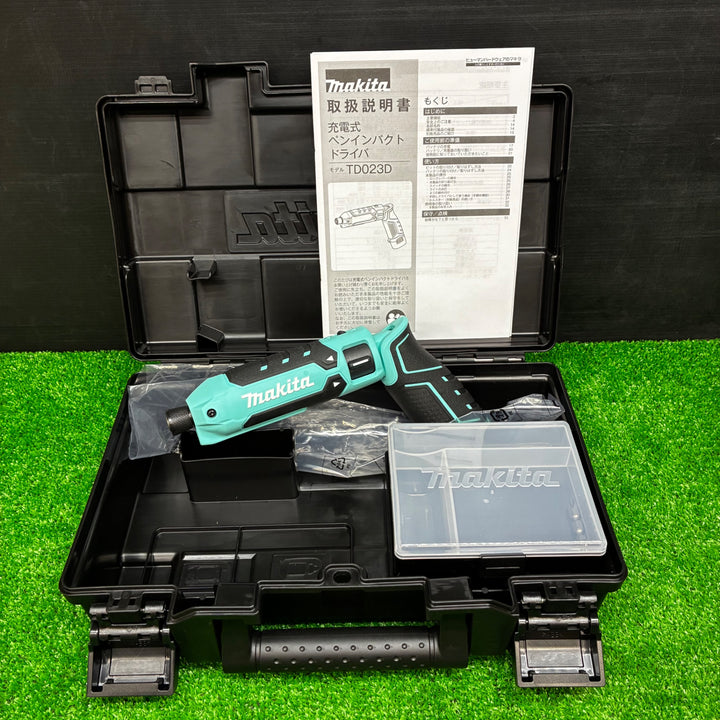 ◇マキタ(makita) 10.8Vコードレスインパクトドライバ TD023DZ 限定色【ターコイズブルー】 本体+ケース【電材館越谷店】