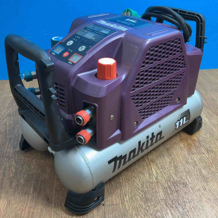 ◇マキタ(makita) 高圧・常圧兼用エアコンプレッサー AC462XLAP 限定色 オーセンティックパープル ※点検ランプ点灯【岩槻店】