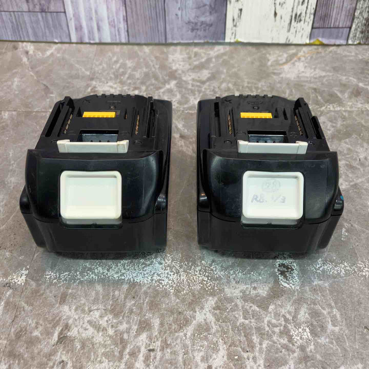 【中古品】マキタ 純正 18V 6.0Ah バッテリー BL1860B×2個 (充電1回/3回) + 急速充電器 DC18RF 計3点セット まとめ makita【八潮店】