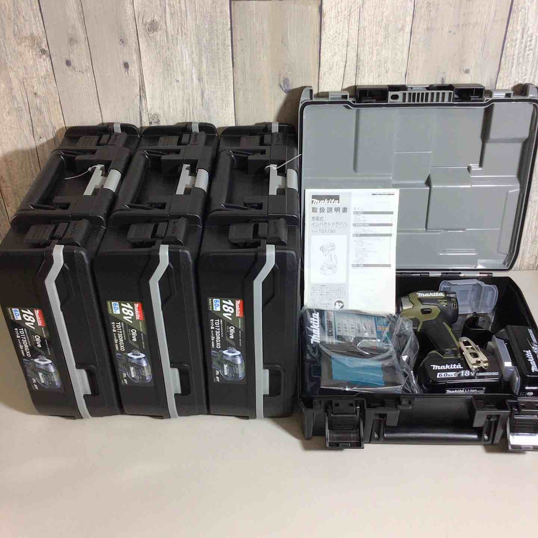 【未使用品】 マキタ makita コードレス インパクトドライバー TD173DRGXO 4台 フルセット インパクト オリーブ 純正 純正品 【戸田店】