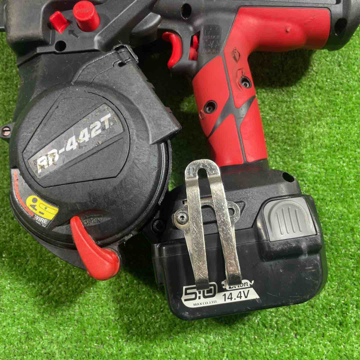 ★マックス(MAX) 鉄筋結束機 ツインタイア RB-442T-B2C/1450A ワイヤー二個付き フルセット 動作確認済み【川口店】