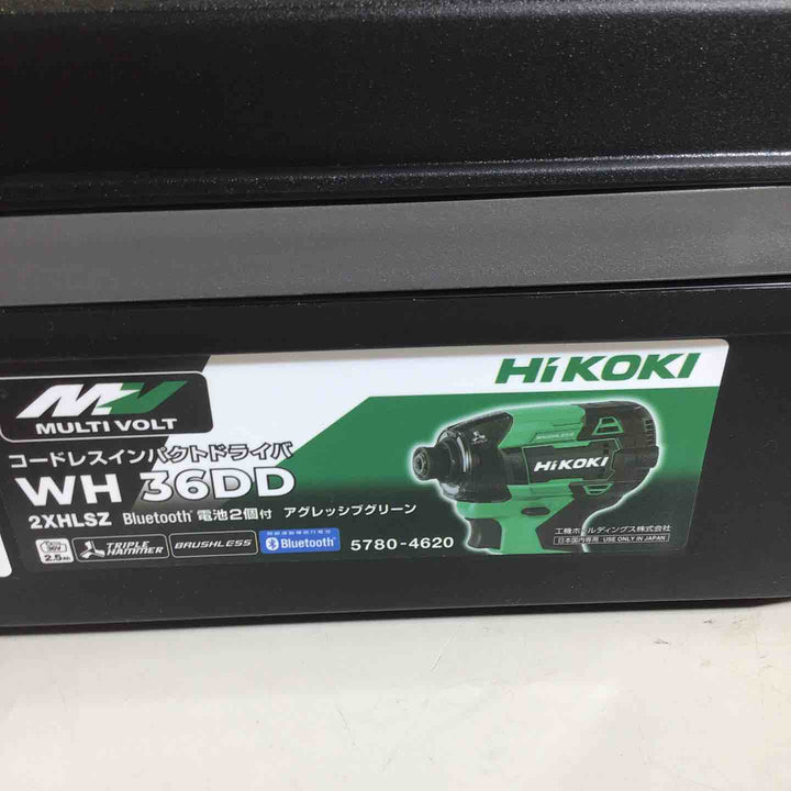 ★ハイコーキ(HIKOKI ※旧:日立工機) コードレスインパクトドライバ アグレッシブグリーン WH36DD(2XHLSZ)【戸田店】