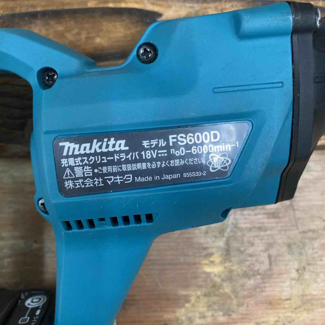 【中古品】★マキタ(makita) コードレススクリュードライバー FS600DZ 18V 本体のみ【柏店】