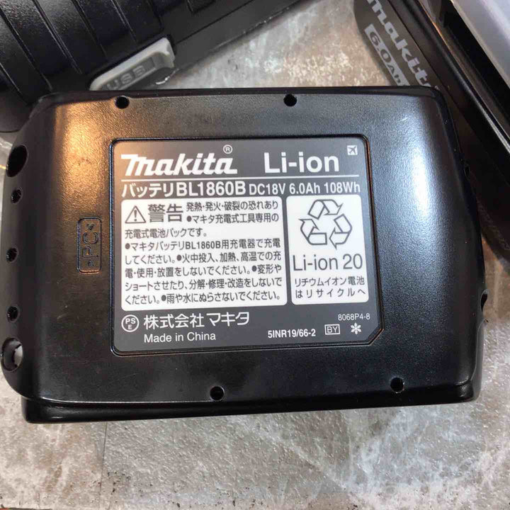 【未使用6点セット】makita マキタ リチウムイオンバッテリー BL1860Bx4個 急速充電器 DC18RFx2個【八潮店】