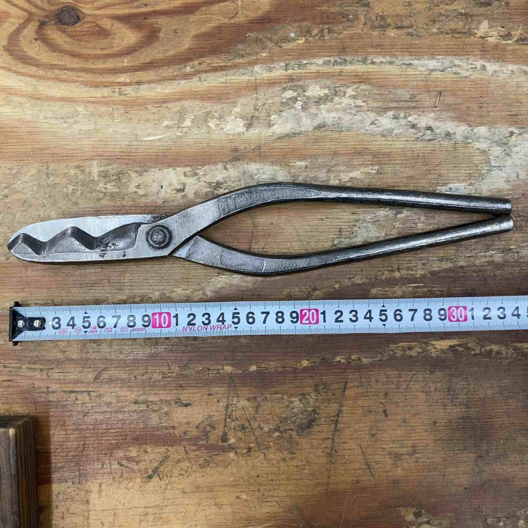 【中古品】盛光 本職板金鋏 丸波切 340mm【柏店】