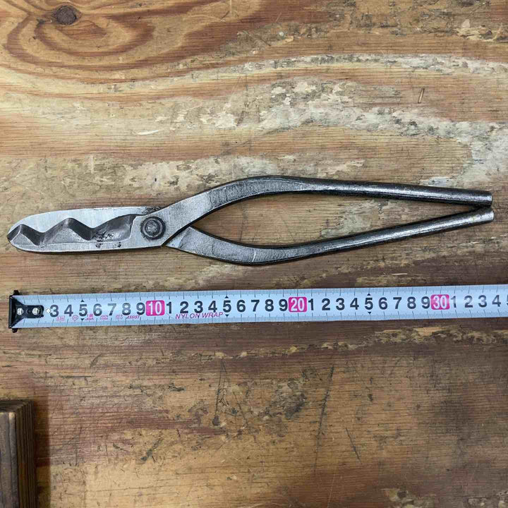 【中古品】盛光 本職板金鋏 丸波切 340mm【柏店】