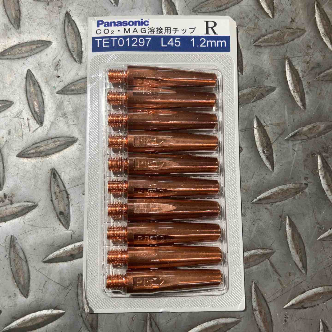 Panasonic パナソニック CO2・MAG溶接用チップ L45 1.2mm TET01297 R 100個入り【草加店】