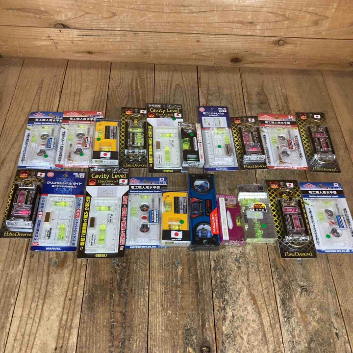 【未使用品】水平器 磁石モデル マグネット付き 20個セット まとめ売り エビスダイヤモンド KOD シンワ等【所沢店】