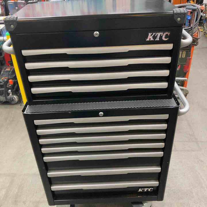【店頭受取り限定】◇KTC ローラーキャビネット7段+トップチェスト4段セット EKW-1007BK+EKR-1004BK 鍵付き【川崎店】