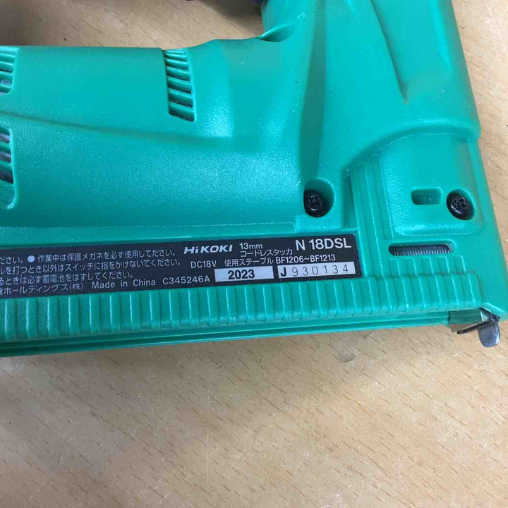 ◇ハイコーキ(HIKOKI ※旧:日立工機) コードレスタッカ本体のみ N18DSL(NN) CT線【越谷店】