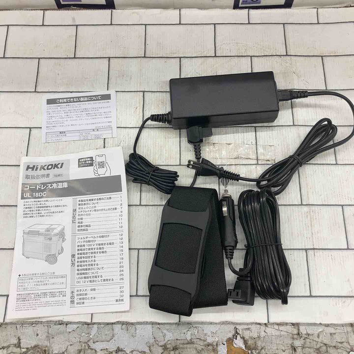 ☆ハイコーキ(HIKOKI ※旧:日立工機) コードレス冷温庫 UL18DC(WMB)  BSL36B18バッテリー付【所沢店】