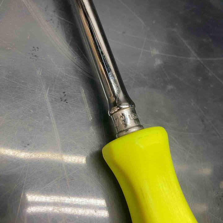 スナップオン(Snap-on) 1/4"エクストラロング フレキシブルラチェットハンドル THLLFD72 イエロー【川越店】