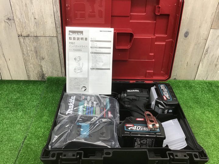 ★マキタ(makita) 40Vmaxコードレスインパクトドライバー TD005GRDXB【富山店】△SC