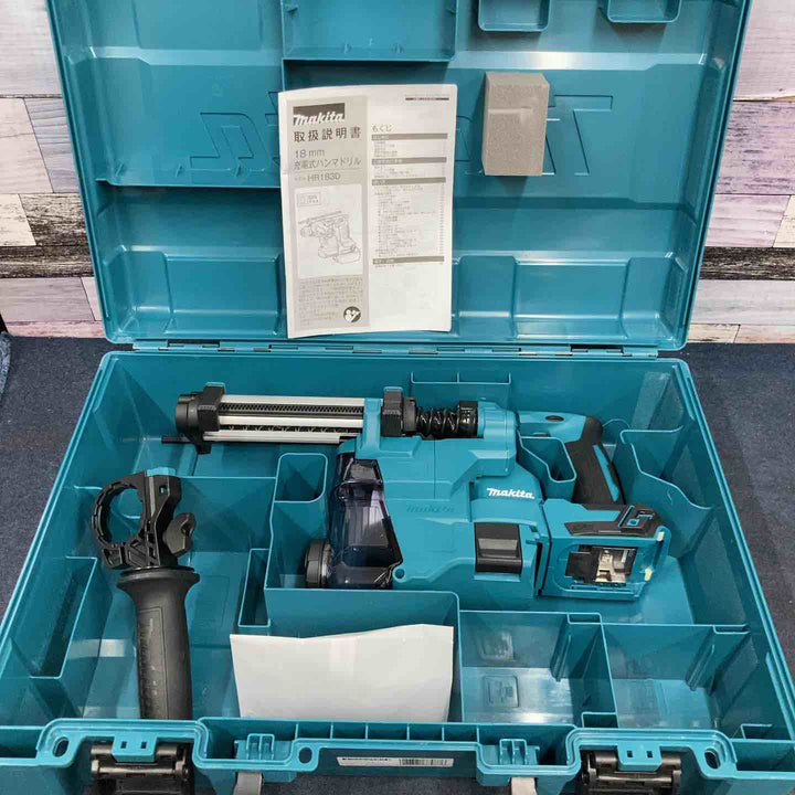 ★マキタ(makita) 18V コードレスハンマドリル HR183DZKV(本体+ケース+集じんシステム) ※未使用保管品【八潮店】