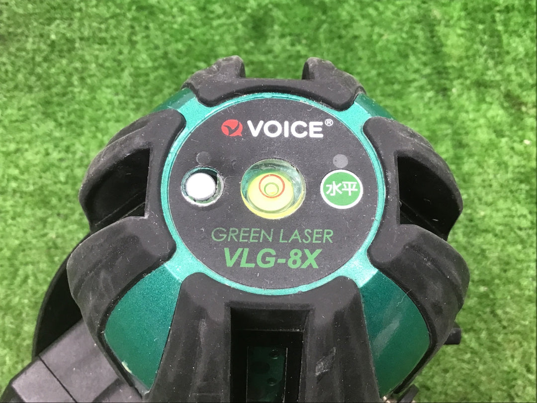 現状品◇VOICE レーザー墨出し器 グリーンレーザー VLG-8X　ガラス割れ有【富山店】●SC
