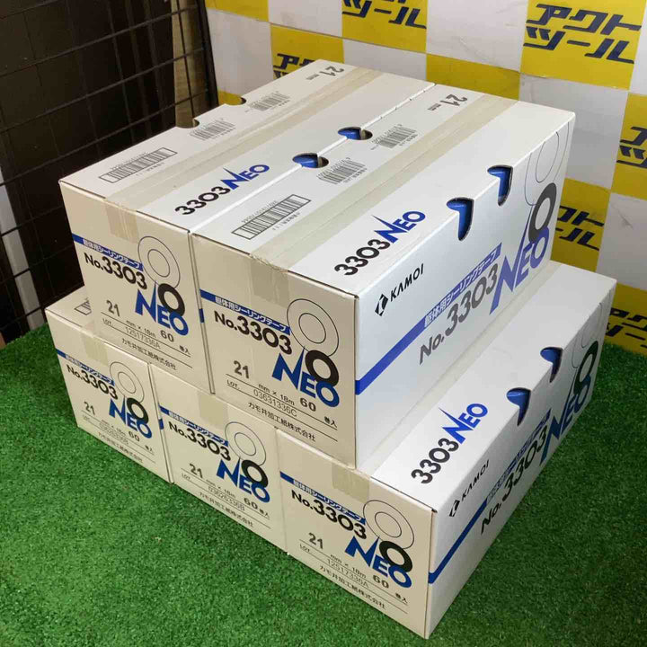 カモ井 躯体用シーリングテープ No.3303 NEO 21mm×18m 60巻入　5箱セット【越谷店】