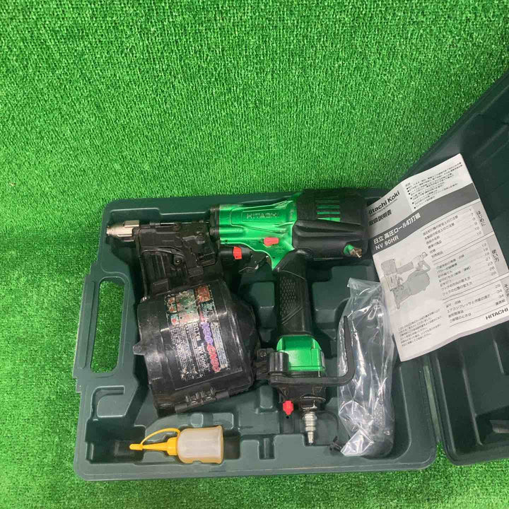 ★ハイコーキ(HIKOKI ※旧:日立工機) 高圧エア釘打ち機 NV90HR(SL)【川崎店】