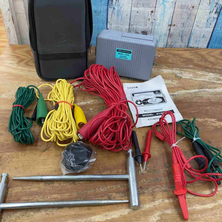 【中古品】◇共立電気計器(KYORITSU) 接地抵抗計 4102A 通電のみ確認【柏店】