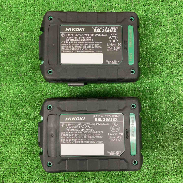 【未使用品】 ハイコーキ/HiKOKI リチウムイオンバッテリー BSL36A18X ＊2個セット 【鴻巣店】