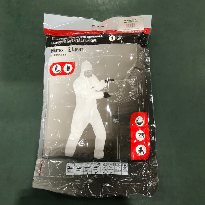 未使用品▽HONEYWELL ハネウェル 化学防護服 50枚 XXLサイズ MUTEX LIGHT 4500101-XXL【川口店】