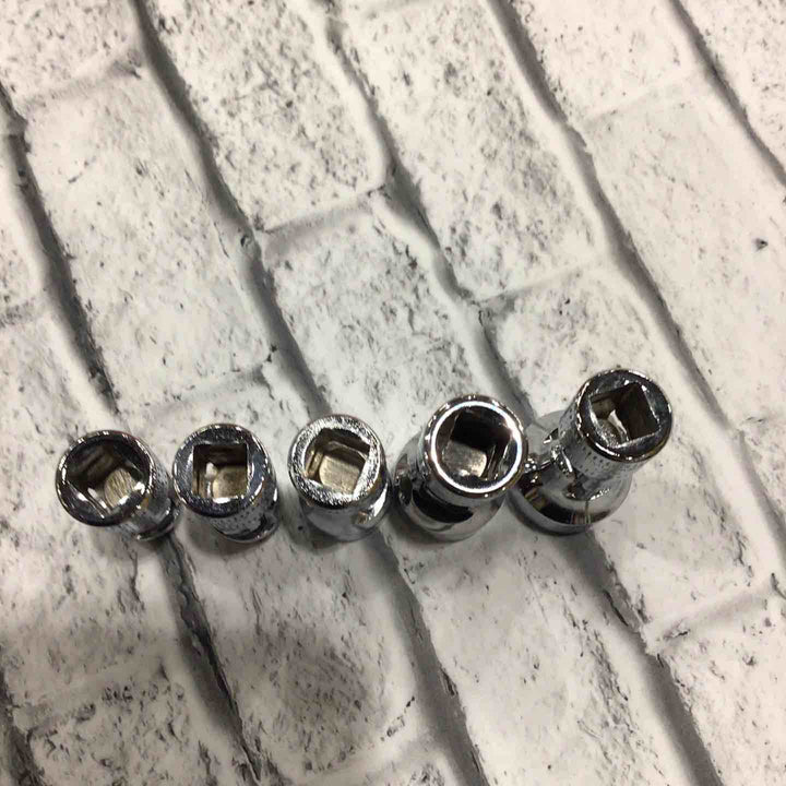 スナップオン(Snap-on) 1/4ユニバーサルソケット5点セット TMUSMシリーズ 新・旧ロゴ混ざり 【川口店】