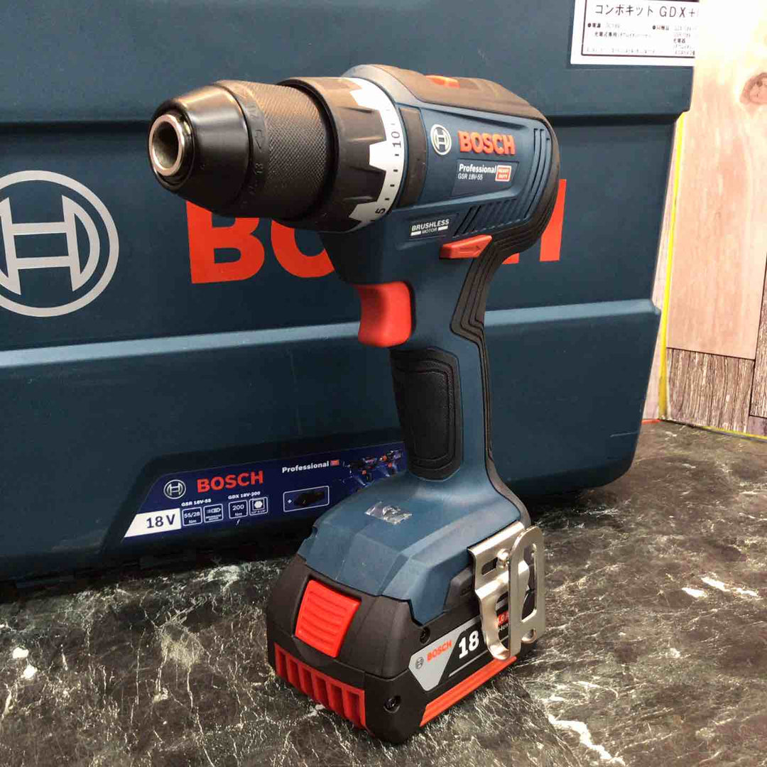 〇ボッシュ(BOSCH) コードレスドリルドライバー GSR18V-55【八潮店】