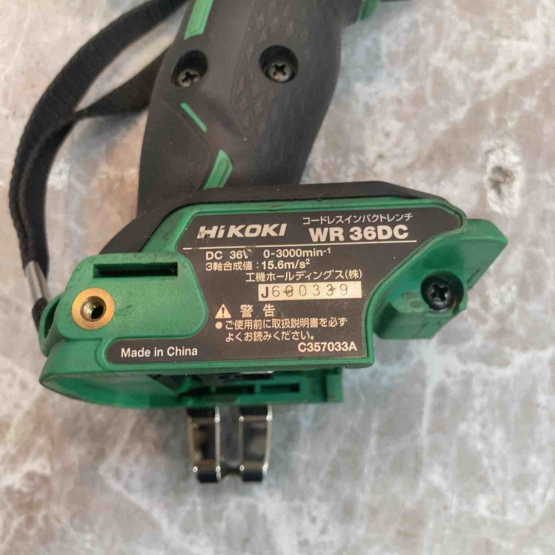★ハイコーキ(HIKOKI ※旧:日立工機) コードレスインパクトレンチ WR36DC(NN)【八潮店】