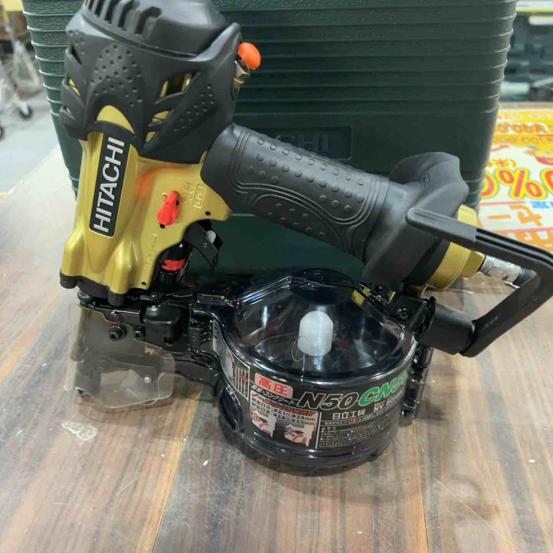 ★ハイコーキ(HIKOKI ※旧:日立工機) 高圧エア釘打ち機 NV50HMC【川口店】