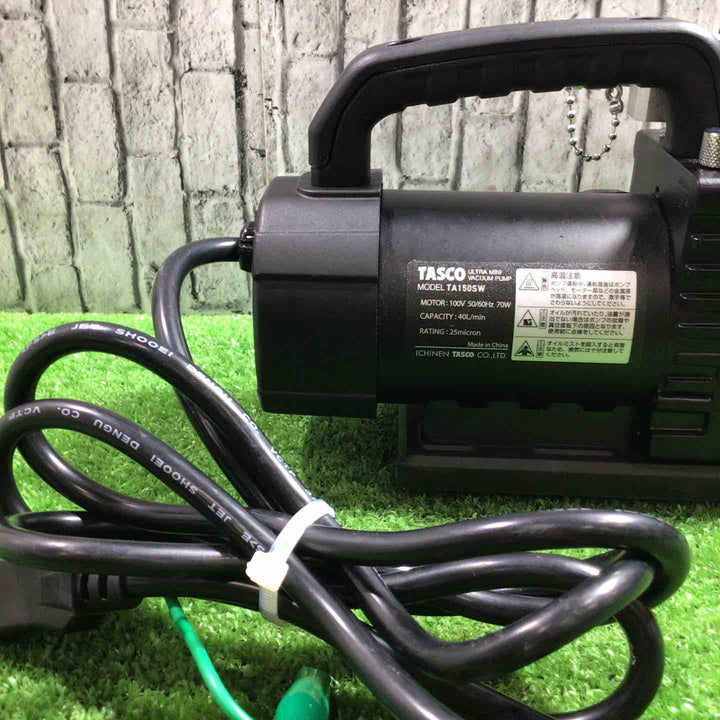 ◇イチネンTASCO オイル逆流防止弁付ウルトラミニツーステージ真空ポンプ TA150SW【川口店】