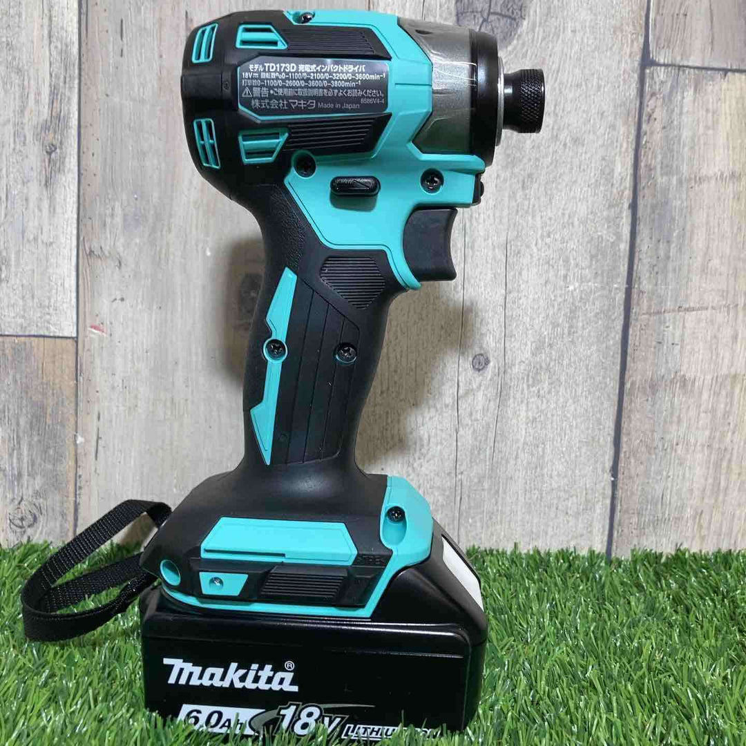 ★マキタ(makita) 18Vコードレスインパクトドライバ TD173DGXTB ターコイズブルー【藤沢店】