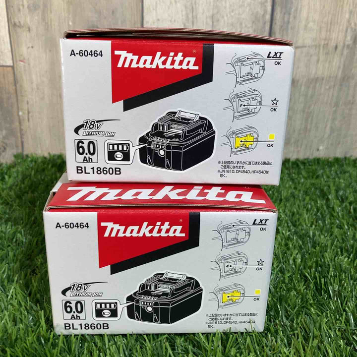 ▼マキタ(makita) リチウムイオンバッテリー 18V/6.0Ah BL1860B 2個セット【戸田店】