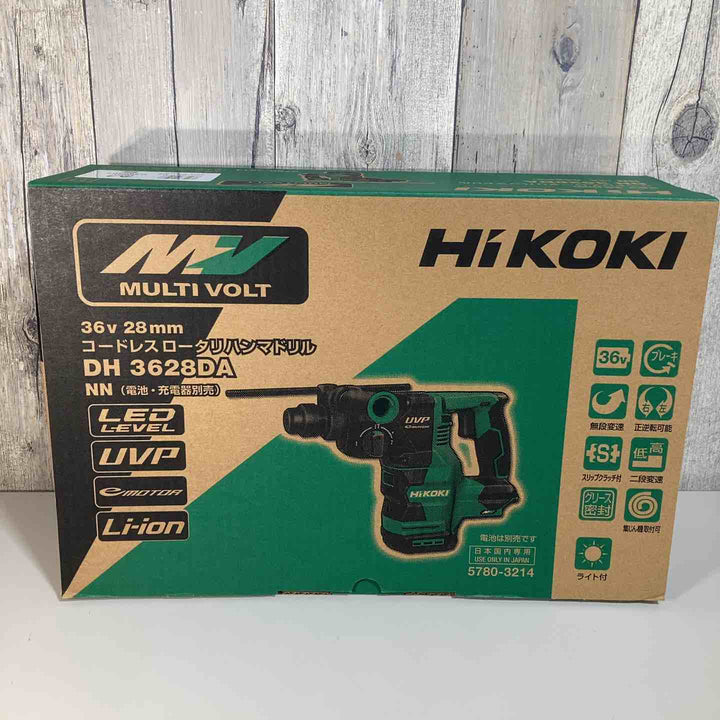 ★ハイコーキ(HIKOKI ※旧:日立工機) コードレスハンマドリル DH3628DA(NN)本体のみ【戸田店】