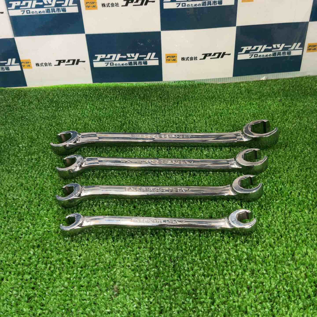 スナップオン Snap-on ダブルエンド フレアナット レンチ インチ 4本セット RXFS1214B 1618B 2022B 2428B【草加店】