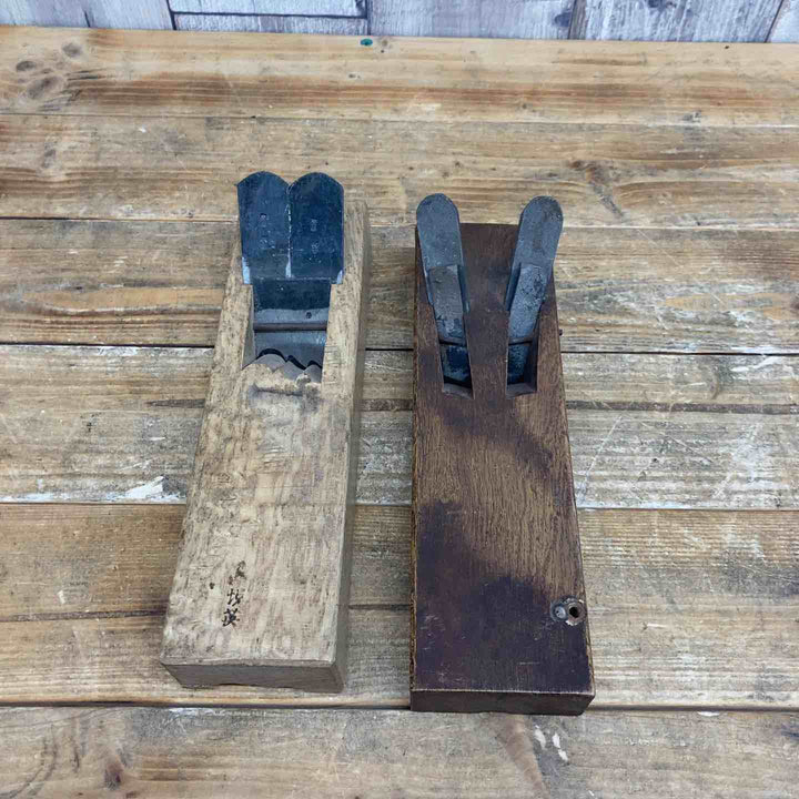 【中古品】 若？・悦英 鉋2点セット 鉋 かんな カンナ 和工具 大工道具 鑿 のみ 鋸 のこ 【東大和店】