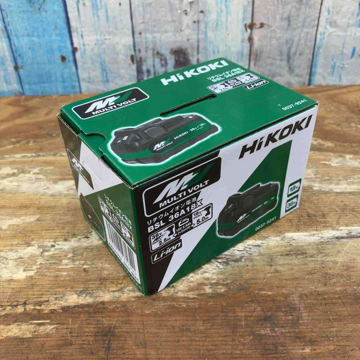 【未使用品】純正品 ★ハイコーキ(HIKOKI ※旧:日立工機) リチウムイオンバッテリー 36V/2.5Ah BSL36A18X【柏店】
