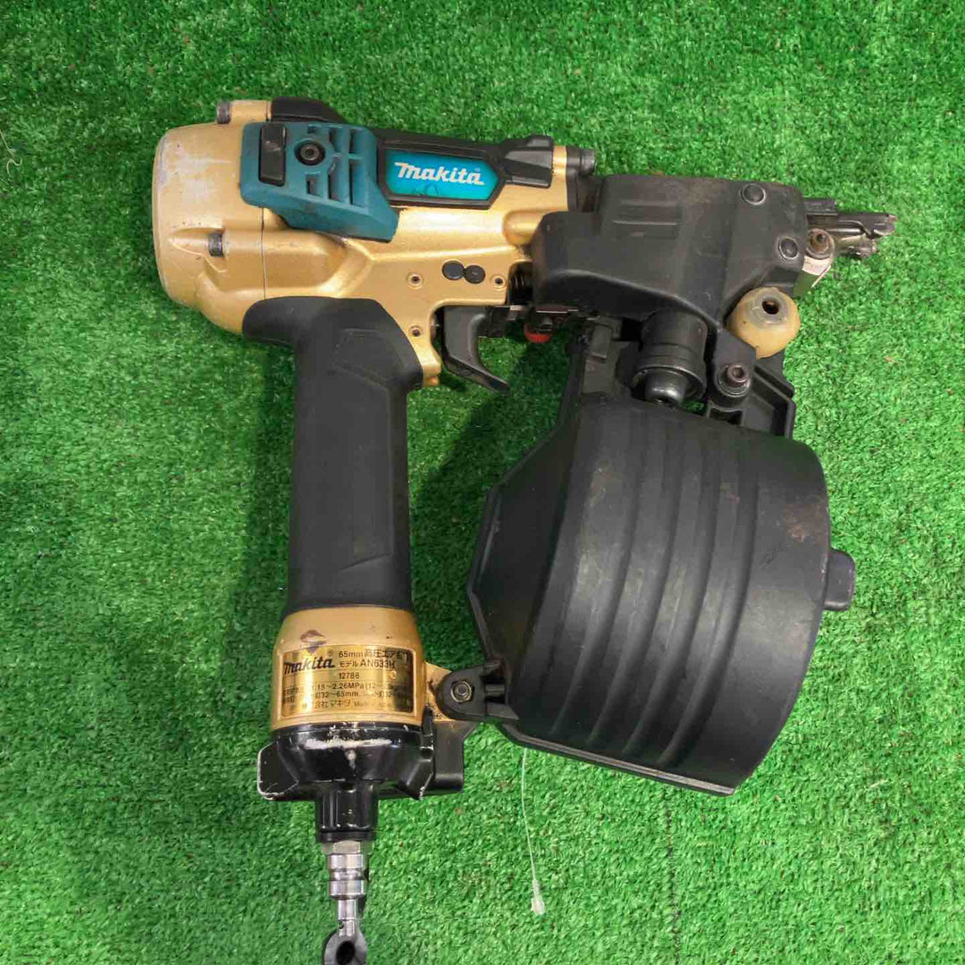 マキタ 65mm 高圧エア釘打 エアダスタ付 ゴールド AN633HSP1【町田店】