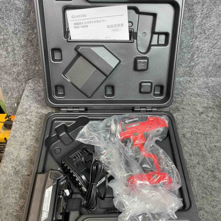リョービ(RYOBI) コードレスインパクトドライバ BID-1805(5.0Ahバッテリー付)【桶川店】