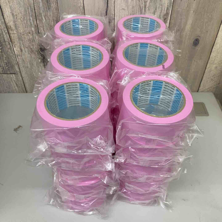 ▼日東電工(Nitto)床養生テープ さくら色 No.397 30巻 1箱 50mm×25ｍ 長期保管品【戸田店】